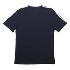 ADIDAS Mens Blue Graphic T-Shirt XS Short Sleeve Crew Neck Logo Athletic