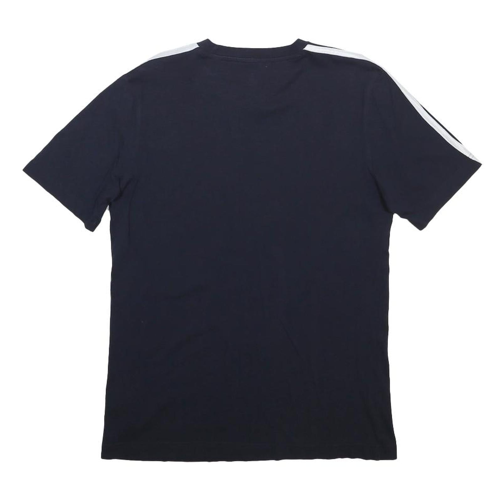 ADIDAS Mens Blue Graphic T-Shirt XS Short Sleeve Crew Neck Logo Athletic