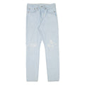 LEVI'S 501S Jeans BIG E Distressed Womens Blue Skinny Straight W26 L30