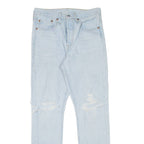 LEVI'S 501S Jeans BIG E Distressed Womens Blue Skinny Straight W26 L30