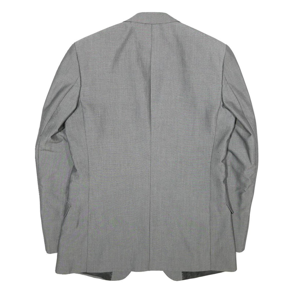 BURTON Mens Grey Button Jacket M Polyester Blend Classic Plain Tailored Blazer