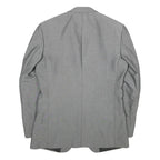 BURTON Mens Grey Button Jacket M Polyester Blend Classic Plain Tailored Blazer