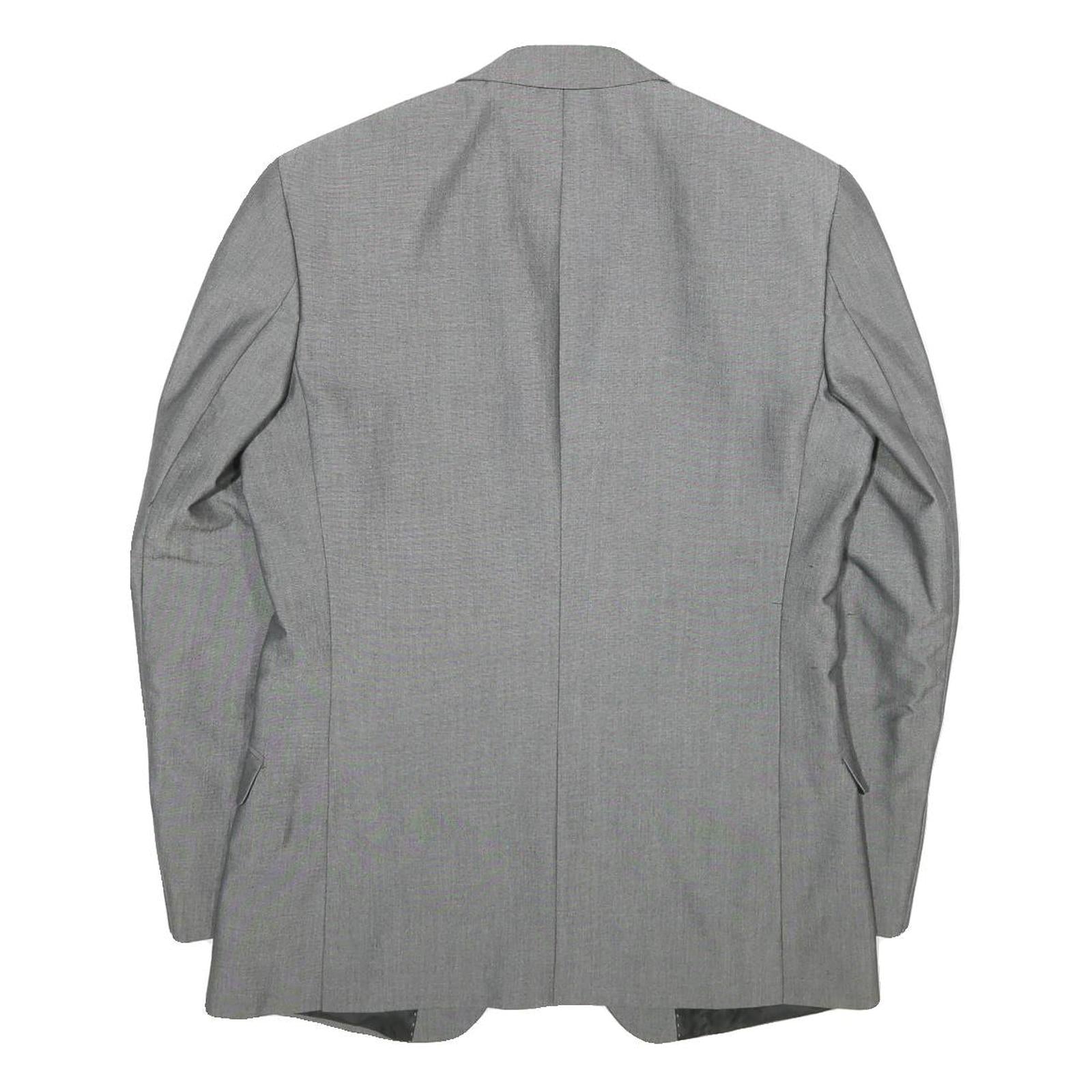 BURTON Mens Grey Button Jacket M Polyester Blend Classic Plain Tailored Blazer