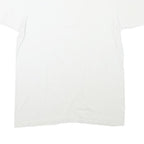 HANES Mens White Crew Neck Short Sleeve Classic Cotton Blend M T-Shirt Plain