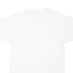 HANES Mens White Crew Neck Short Sleeve Classic Cotton Blend M T-Shirt Plain