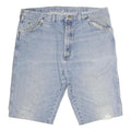 WRANGLER Mens Denim Blue Casual Shorts XL W40 Classic Fit Button Closure