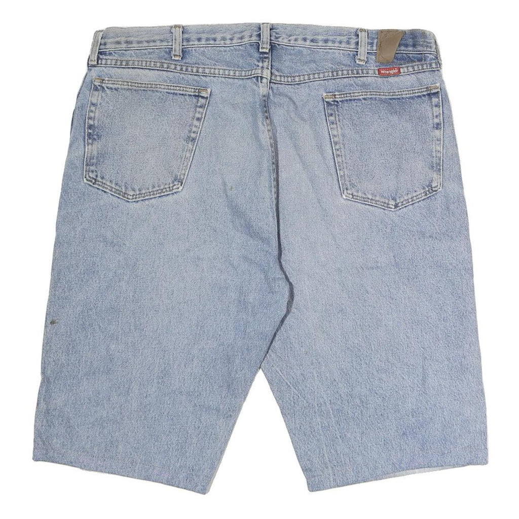 WRANGLER Mens Denim Blue Casual Shorts XL W40 Classic Fit Button Closure