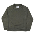 SONOMA Mens Green Cotton Blend Plain Pullover Crew Neck Basic Knit M Casual