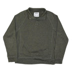 SONOMA Mens Green Cotton Blend Plain Pullover Crew Neck Basic Knit M Casual