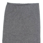 Womens Straight Skirt Grey Knee Length Wool M
