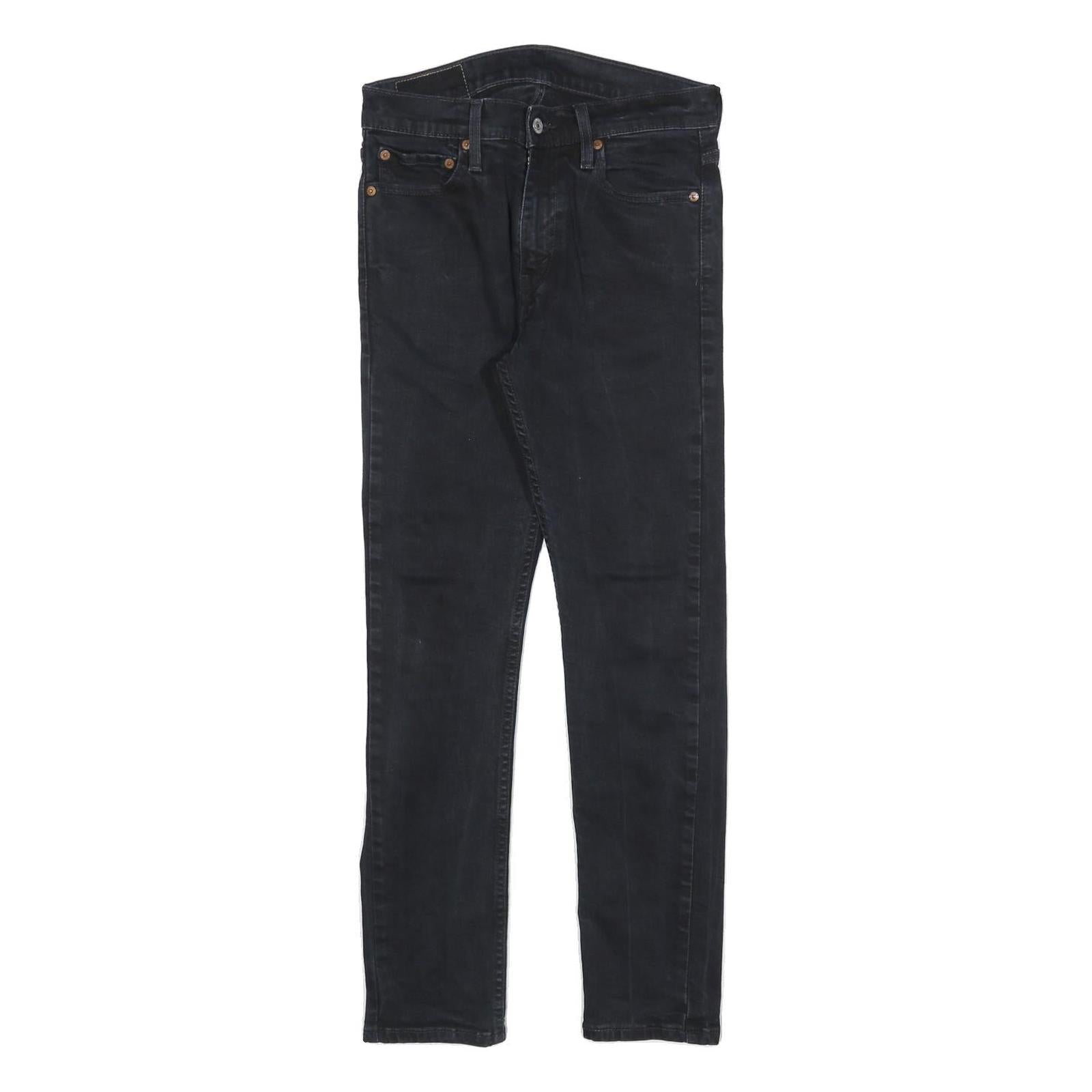 LEVI'S 510 Mens Jeans Black Slim Skinny Denim Medium W30 L30 Stretch Cotton