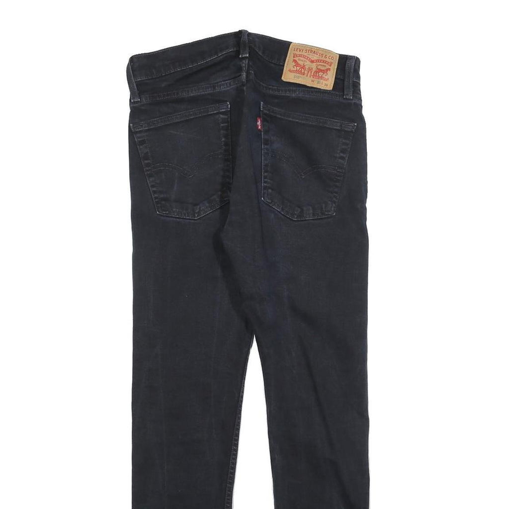 LEVI'S 510 Mens Jeans Black Slim Skinny Denim Medium W30 L30 Stretch Cotton