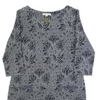 WHITE STUFF Womens Day Dress Grey Floral Knee Length UK 10