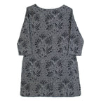 WHITE STUFF Womens Day Dress Grey Floral Knee Length UK 10