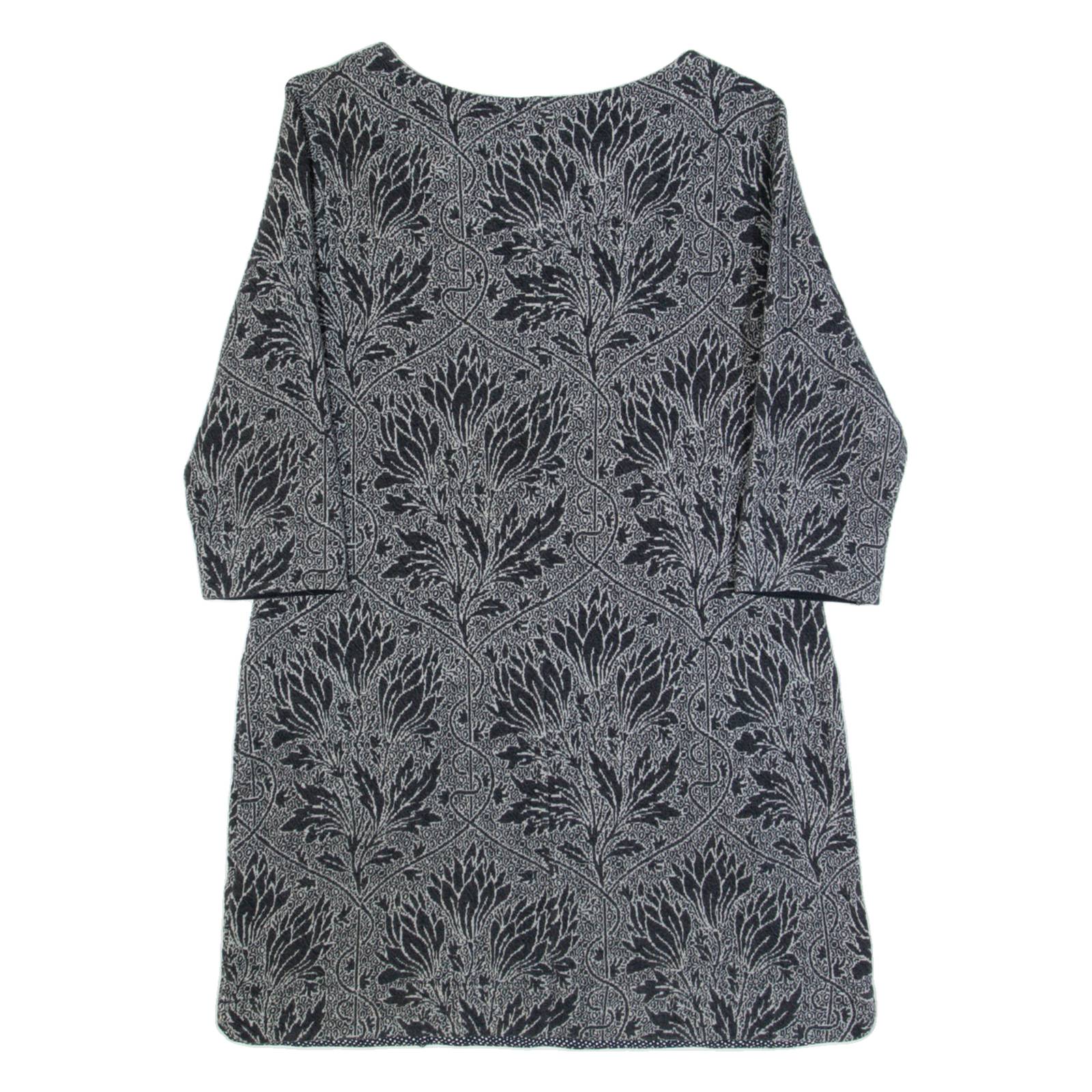 WHITE STUFF Womens Day Dress Grey Floral Knee Length UK 10