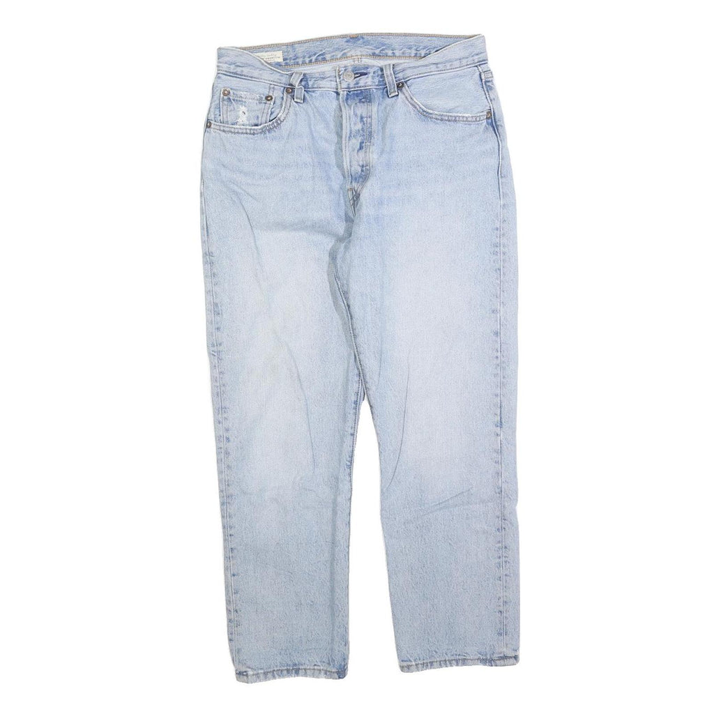 LEVI'S 501 Big E Womens Jeans Regular Straight Denim Light W29 L26 Button Fly
