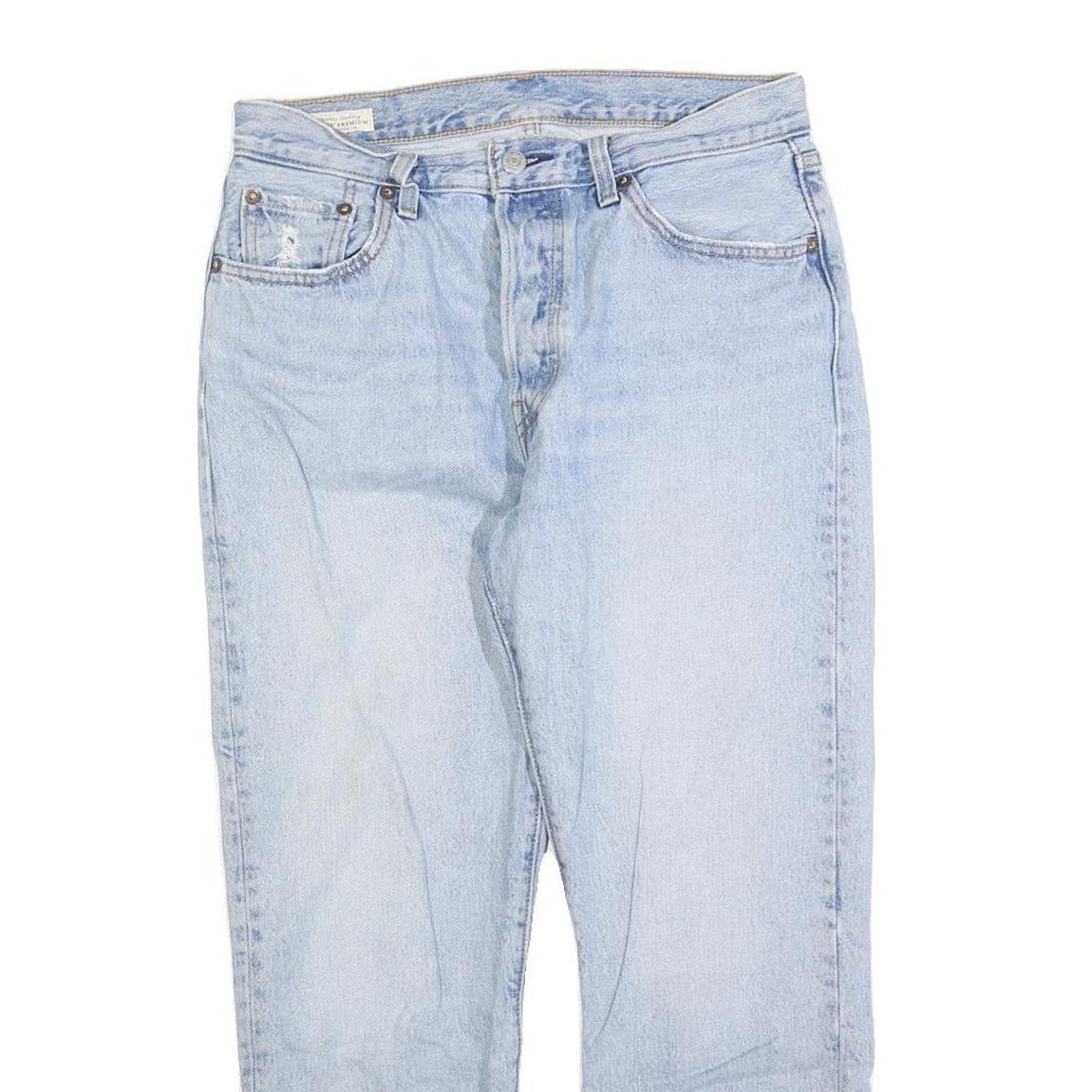 LEVI'S 501 Big E Womens Jeans Regular Straight Denim Light W29 L26 Button Fly