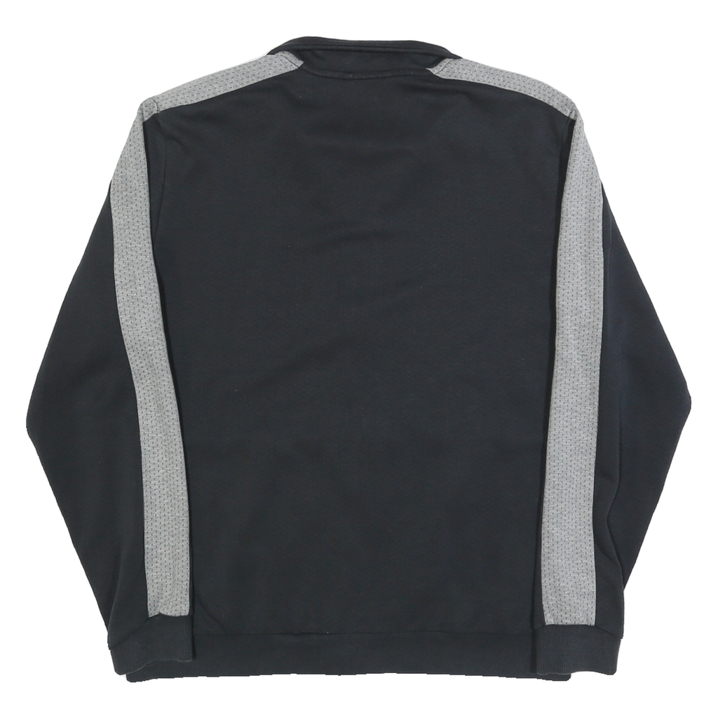 PUMA Mens Black & Grey Zip Jacket L Cotton Blend Sportswear Casual Track Top