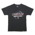 RUSSELL Mens Black Louisville Cardinals Graphic T-Shirt M Short Sleeve Crew Neck
