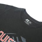 RUSSELL Mens Black Louisville Cardinals Graphic T-Shirt M Short Sleeve Crew Neck