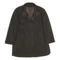 DEL MOD INTERNATIONAL Womens Brown Wool Blend Jacket UK 12 Button Plain Classic