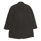 DEL MOD INTERNATIONAL Womens Brown Wool Blend Jacket UK 12 Button Plain Classic
