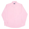 NAUTICA Slim Fit Spandex Mens Formal Shirt Pink Long Sleeve L