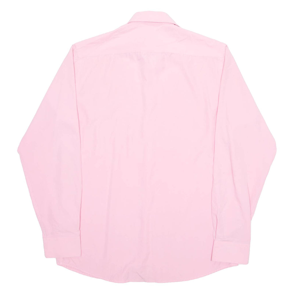 NAUTICA Slim Fit Spandex Mens Formal Shirt Pink Long Sleeve L