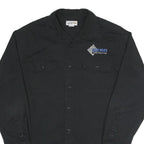 CARHARTT Mens Black Workwear L Logo Embroidered Polyester Blend Shirt