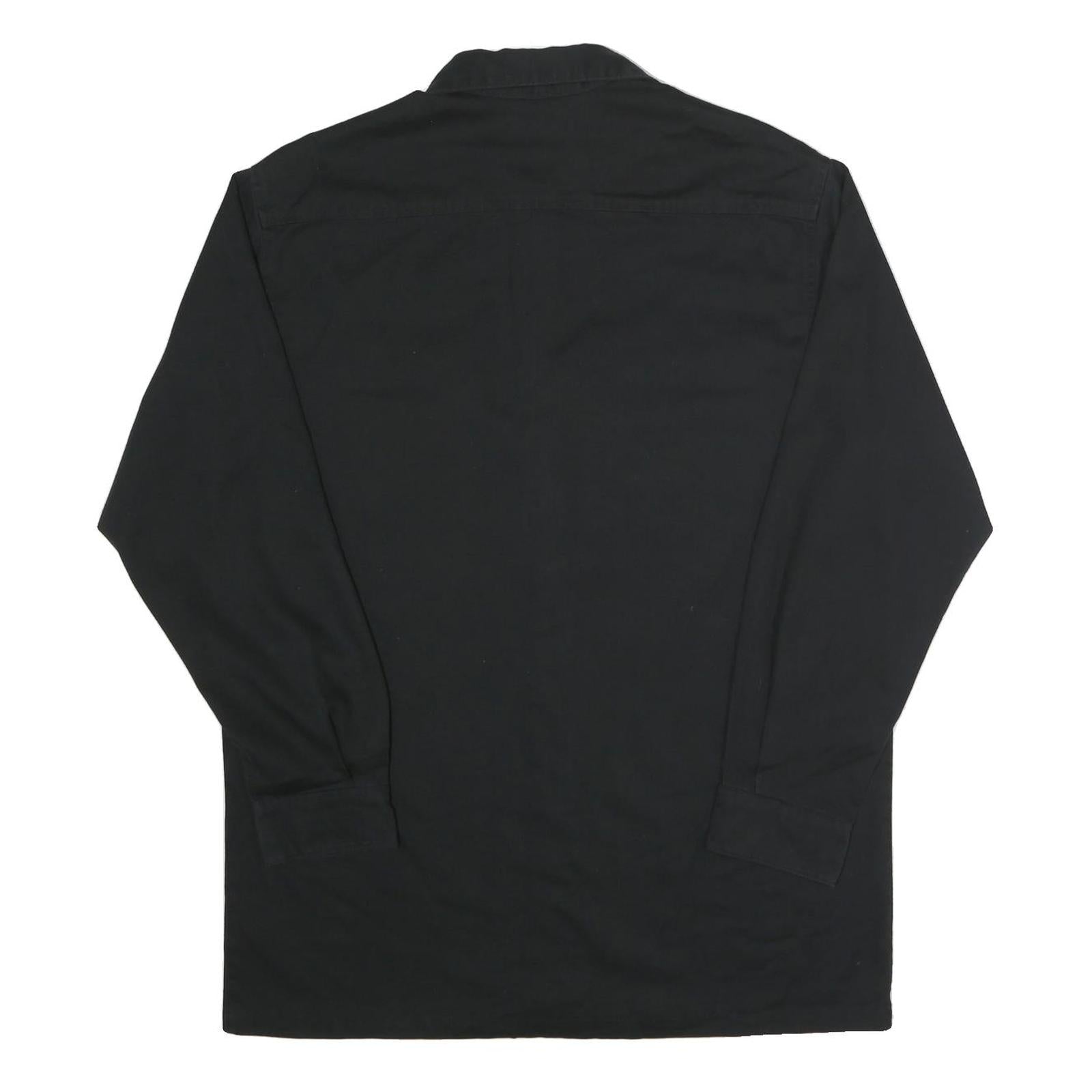 CARHARTT Mens Black Workwear L Logo Embroidered Polyester Blend Shirt