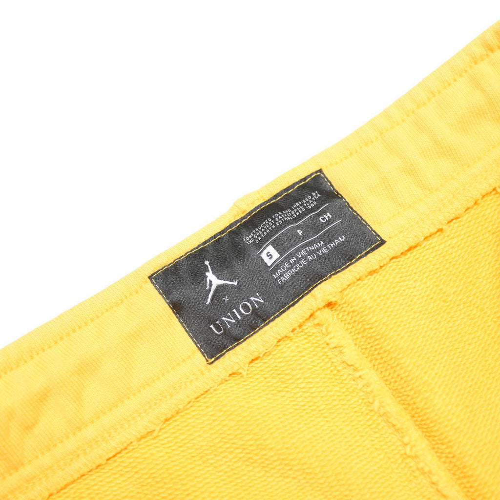 AIR JORDAN X UNION  LA Fleece Mens Joggers Yellow Slim Tapered S W29 L29 Cotton