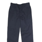 DICKIES Mens Polyester Blend Classic Blue Zip Trousers W34 L32 Workwear Straight