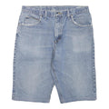 WRANGLER Mens Denim Blue Casual Regular Fit L W36 Cotton Blend Shorts