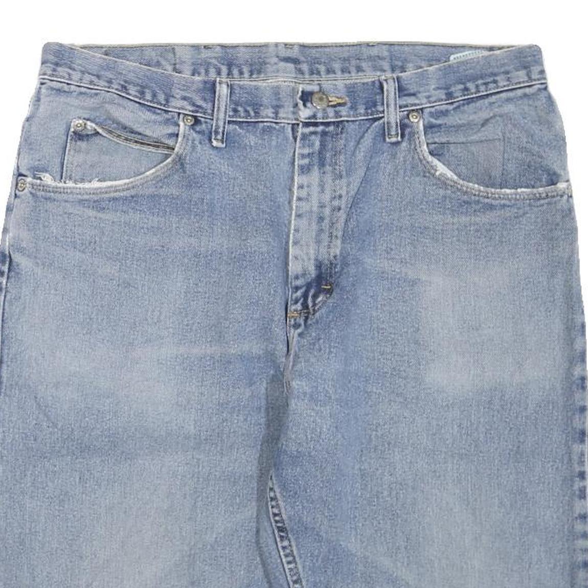 WRANGLER Mens Denim Blue Casual Regular Fit L W36 Cotton Blend Shorts