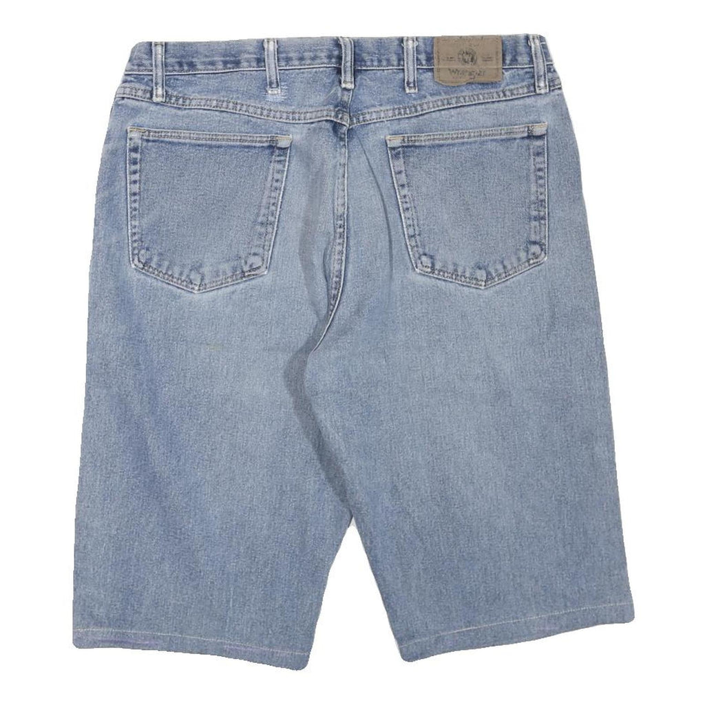 WRANGLER Mens Denim Blue Casual Regular Fit L W36 Cotton Blend Shorts