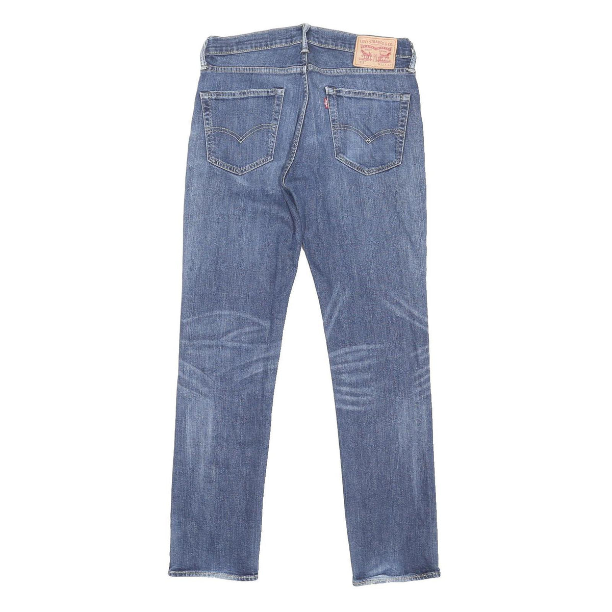 LEVI'S 511 Slim Mens Jeans Blue Regular Cotton Blend W32 L31 Classic Fit Button
