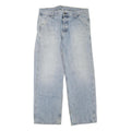 CARHARTT Mens Regular Fit Light Blue Denim Jeans W40 L33 Button Closure Cotton