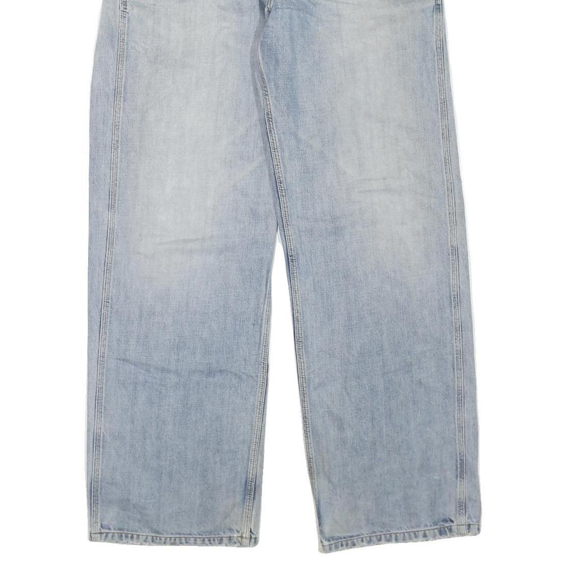 CARHARTT Mens Regular Fit Light Blue Denim Jeans W40 L33 Button Closure Cotton