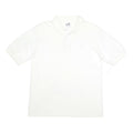 PUMA Mens White Short Sleeve Plain Polo Shirt L Cotton Blend Casual