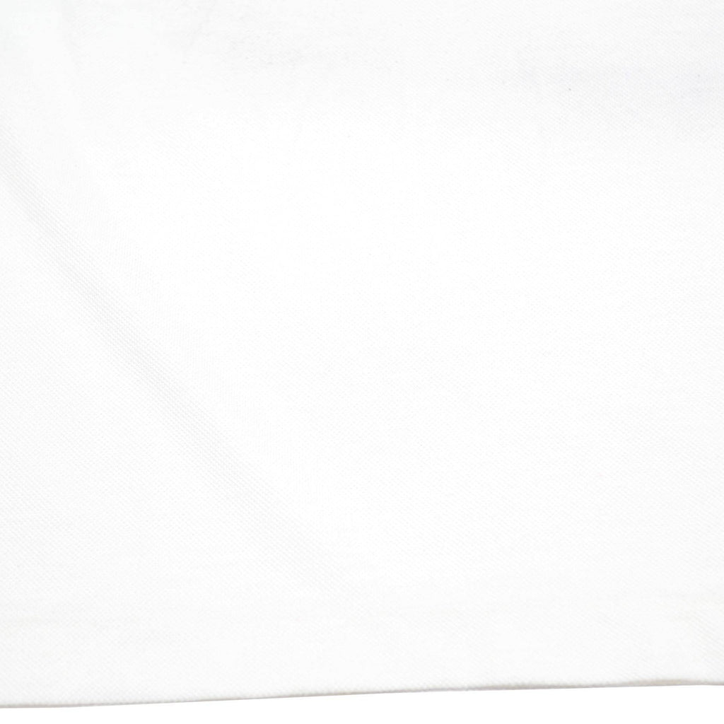 PUMA Mens White Short Sleeve Plain Polo Shirt L Cotton Blend Casual