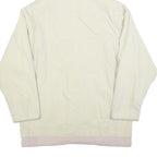 NEWPORT Womens Cream & Beige Hooded Jacket L Polyester Blend Button Closure