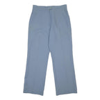 ST. MICHAEL Womens Polyester Blue Relaxed Straight Trousers W30 L29 Casual