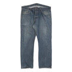 LEVI'S 501 Mens Jeans Blue Regular Straight Denim Medium W38 L30 Classic Button