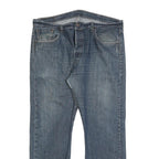 LEVI'S 501 Mens Jeans Blue Regular Straight Denim Medium W38 L30 Classic Button