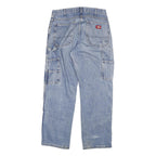 DICKIES Mens Blue Regular Straight Denim Light W30 L30 Casual Workwear Jeans