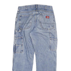 DICKIES Mens Blue Regular Straight Denim Light W30 L30 Casual Workwear Jeans