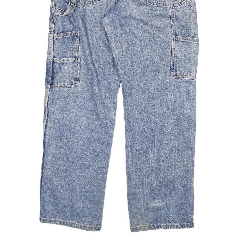 DICKIES Mens Blue Regular Straight Denim Light W30 L30 Casual Workwear Jeans