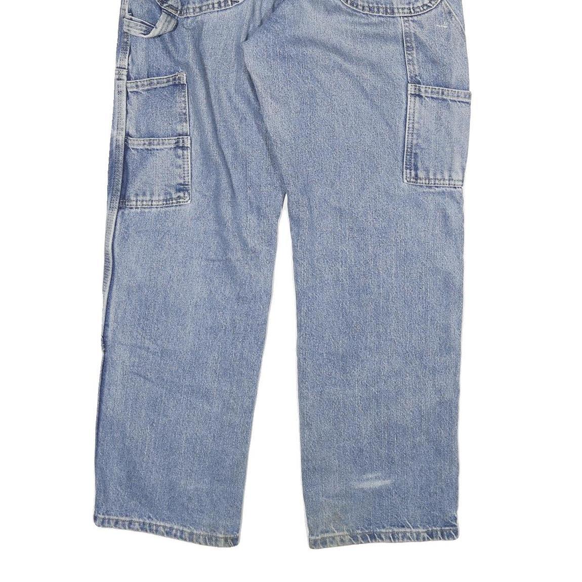 DICKIES Mens Blue Regular Straight Denim Light W30 L30 Casual Workwear Jeans