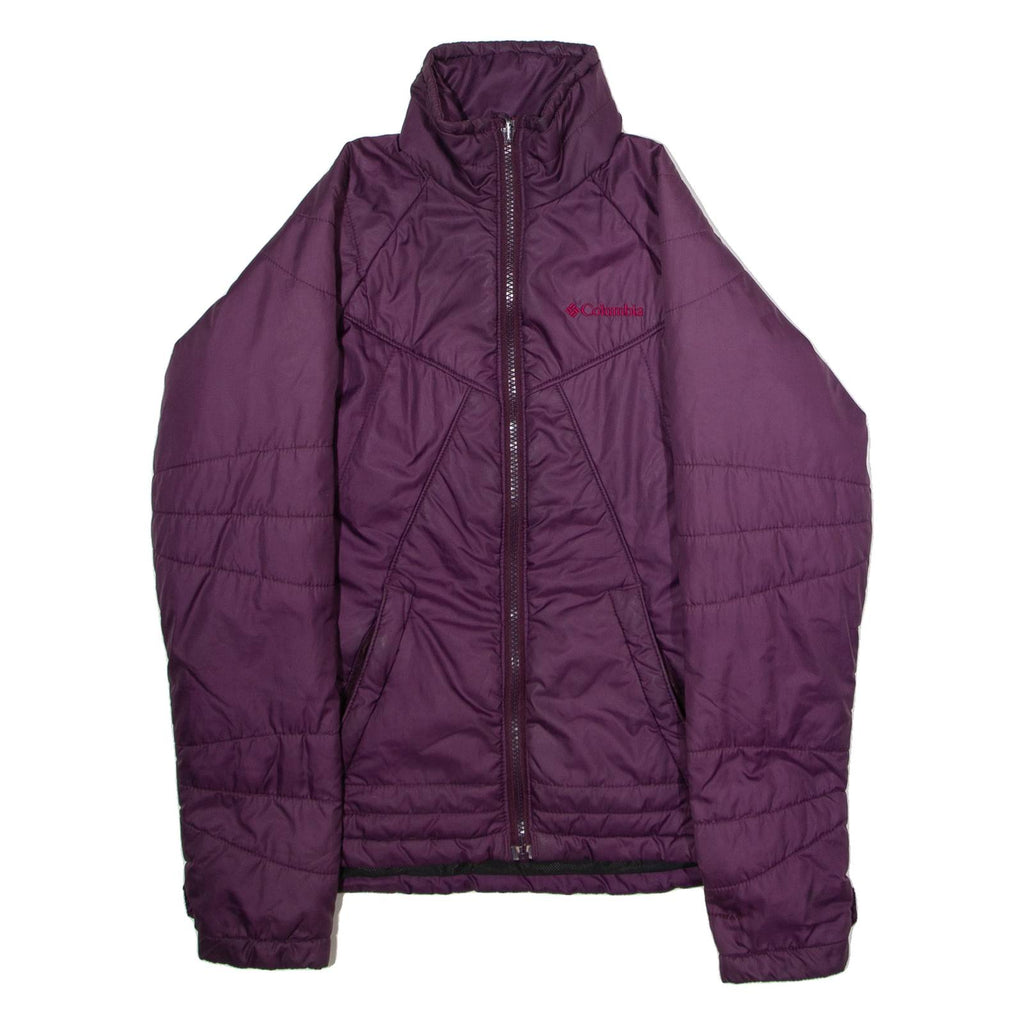 COLUMBIA Womens Puffer Jacket Maroon XS