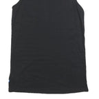 ADIDAS Womens Black Day Jersey Plain Sleeveless UK 12 Cotton Blend Logo Dress